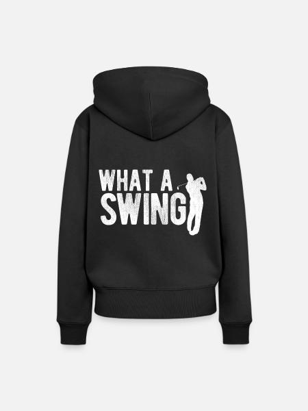 Golfplatz zum Golfen Golf - Frauen Premium Bio Hoodie - Schwarz