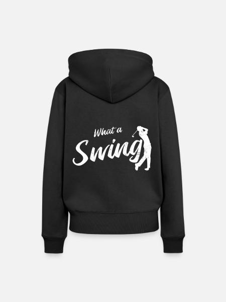 Golfplatz zum Golfen Golf - Frauen Premium Bio Hoodie - Schwarz