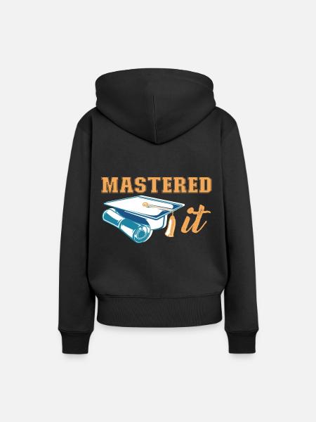 Master-Abschluss Absolvent Graduierung Master Grad - Frauen Premium Bio Hoodie - Schwarz