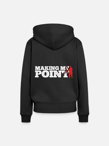 Bogenschießen Archery - Frauen Premium Bio Hoodie - Schwarz
