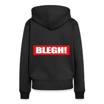 Live Laugh Blegh Heavy Metal Metalcore - Sweat à capuche Premium bio Femme - noir - Dos - Julia (174cm)