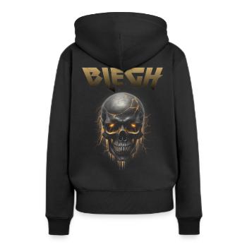Live Laugh Blegh Heavy Metal Metalcore - Sweat à capuche Premium bio Femme - noir - Dos - Julia (174cm)