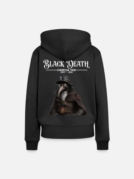 Black Death European Tour Plague Doctor - Dame Premium hoodie, økologisk bomuld - sort