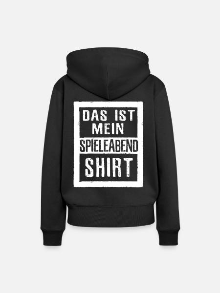 Brettspiel Spieleabend - Frauen Premium Bio Hoodie - Schwarz