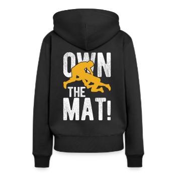 Grappling Martial Arts Wrestling - Frauen Premium Bio Hoodie - Schwarz - Hinten - Julia (174cm)