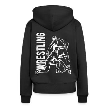 Grappling Martial Arts Wrestling - Frauen Premium Bio Hoodie - Schwarz - Hinten - Julia (174cm)
