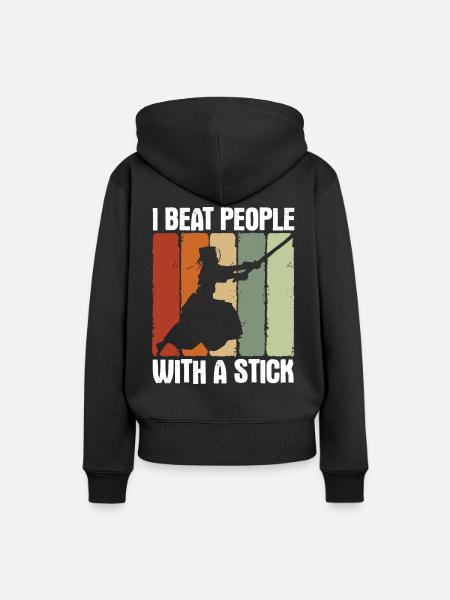 Japanischer Schwertkampf Kendo - Frauen Premium Bio Hoodie - Schwarz