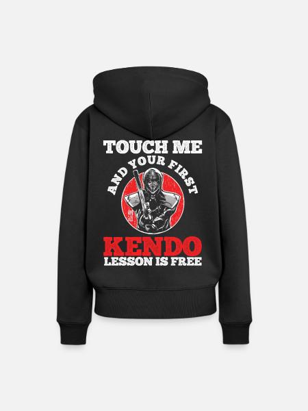 Japanischer Schwertkampf Kendo - Frauen Premium Bio Hoodie - Schwarz