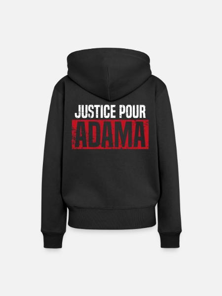 Demonstrationen Justice Pour Adama - Frauen Premium Bio Hoodie - Schwarz