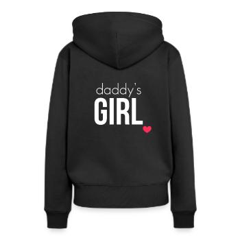 Daddy's Girl - Women’s Premium Organic Hoodie - black - Back - Julia (174cm)