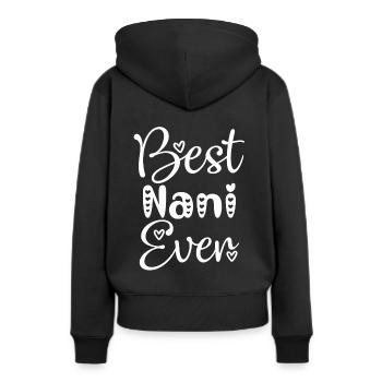 Meilleure grand-mère Nani Suisse Suisse Allemand Omi - Sweat à capuche Premium bio Femme - noir - Dos - Julia (174cm)