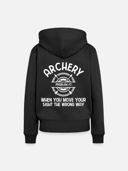 Bogenschießen Archery - Frauen Premium Bio Hoodie - Schwarz