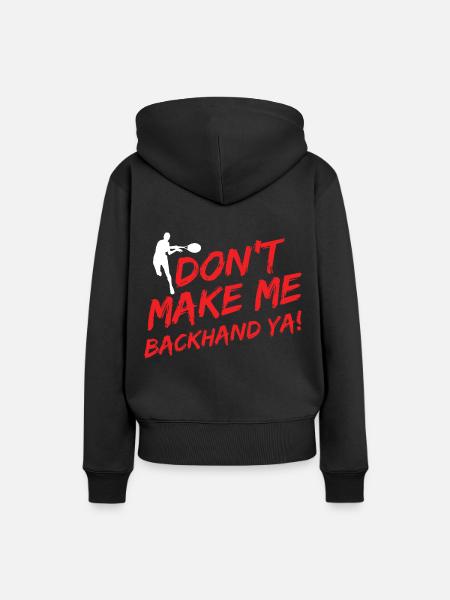 Tennisplatz Spruch Für Tennis - Frauen Premium Bio Hoodie - Schwarz
