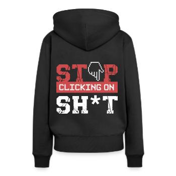 Cybersicherheit Hacker Programmierung Geschenkidee - Frauen Premium Bio Hoodie - Schwarz - Hinten - Julia (174cm)