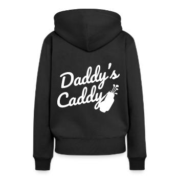 Golfplatz zum Golfen Golf - Frauen Premium Bio Hoodie - Schwarz - Hinten - Julia (174cm)