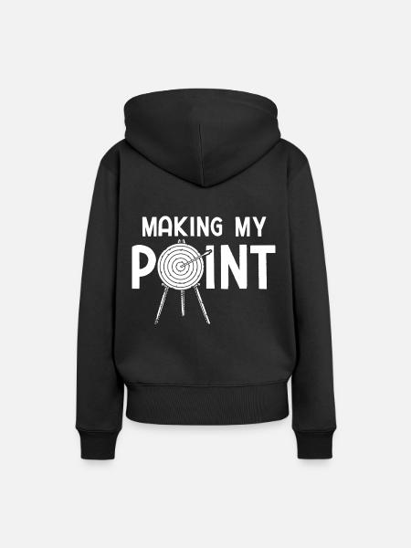 Bogenschießen Archery - Frauen Premium Bio Hoodie - Schwarz