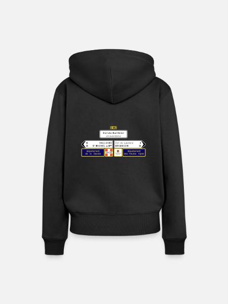 Col du Galibier - Frauen Premium Bio Hoodie - Schwarz