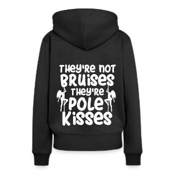Not Bruises Kisses Pole Dance Fitnes Geschenk - Frauen Premium Bio Hoodie - Schwarz - Hinten - Julia (174cm)