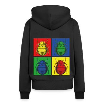 Entomologie Insekt - Frauen Premium Bio Hoodie - Schwarz - Hinten - Julia (174cm)