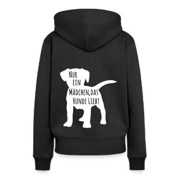 Dog Girl I Dog Dog Owners Gift - Women’s Premium Organic Hoodie - black - Back - Julia (174cm)