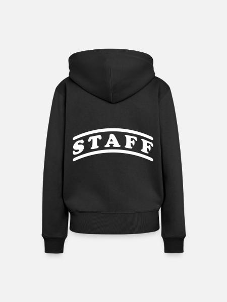 Staff Mitarbeiter - Frauen Premium Bio Hoodie - Schwarz