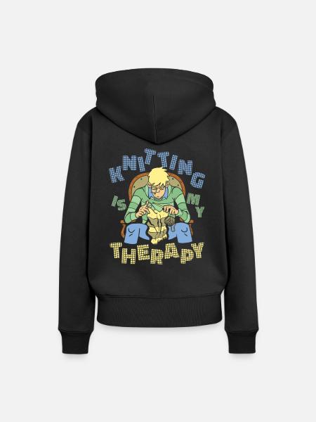 Knitting Crochet Knitter Crocheters - Women’s Premium Organic Hoodie - black