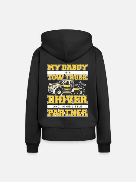 Abschleppwagen Truck Abschlepper - Frauen Premium Bio Hoodie - Schwarz