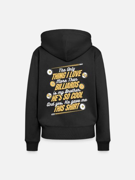 Billard Poolbillard - Frauen Premium Bio Hoodie - Schwarz