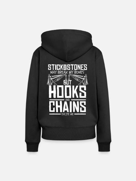 Abschleppwagen Truck Abschlepper - Frauen Premium Bio Hoodie - Schwarz