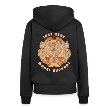 Champignons Champignons Champignon Champignon - Sweat à capuche Premium bio Femme - noir - Dos - Julia (174cm)