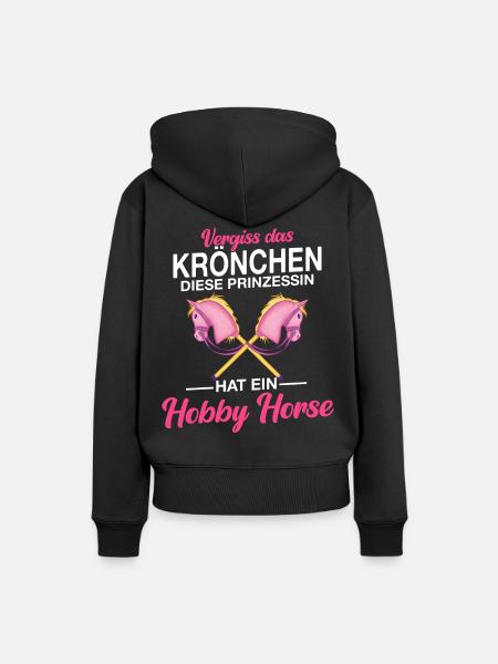 Hobby Horsing Steckenpferd Hobbyhorsing - Frauen Premium Bio Hoodie - Schwarz