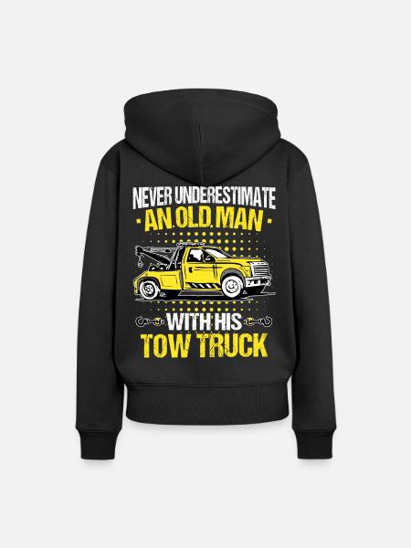 Abschleppwagen Truck Abschlepper - Frauen Premium Bio Hoodie - Schwarz