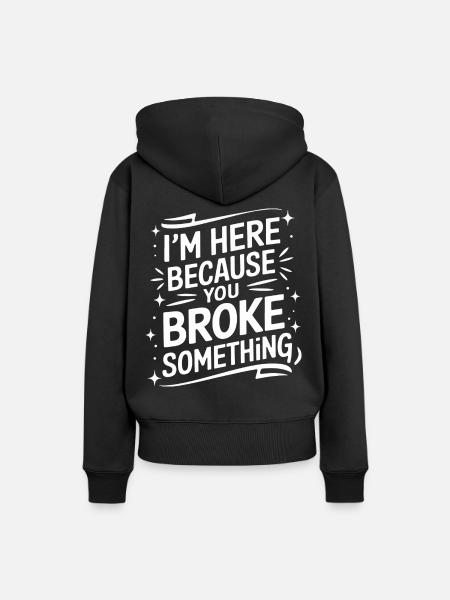 Technischer Support Computerfreak Nerd - Frauen Premium Bio Hoodie - Schwarz
