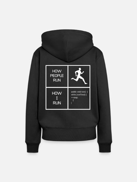 Funny Gift Programmer Computer Nerds - Women’s Premium Organic Hoodie - black