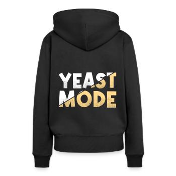 Levure Mode - Boulanger - Sweat à capuche Premium bio Femme - noir - Dos - Julia (174cm)
