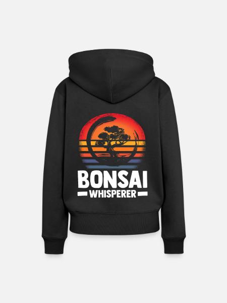 Bonsai Tree - Frauen Premium Bio Hoodie - Schwarz