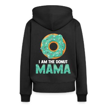 Donut Lover Mom - Women’s Premium Organic Hoodie - black - Back - Julia (174cm)