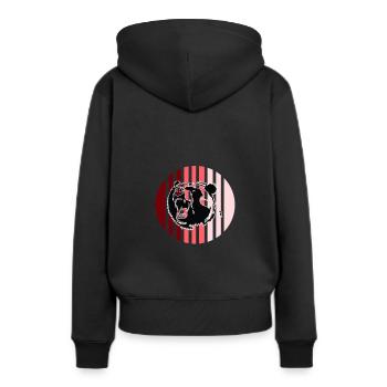 bär - Sweat à capuche Premium bio Femme - noir - Dos - Julia (174cm)