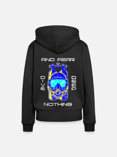 diving - Women’s Premium Organic Hoodie - black