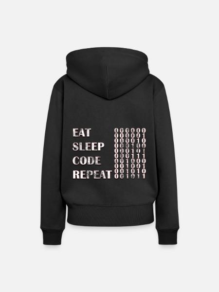 computer programmierer - Frauen Premium Bio Hoodie - Schwarz