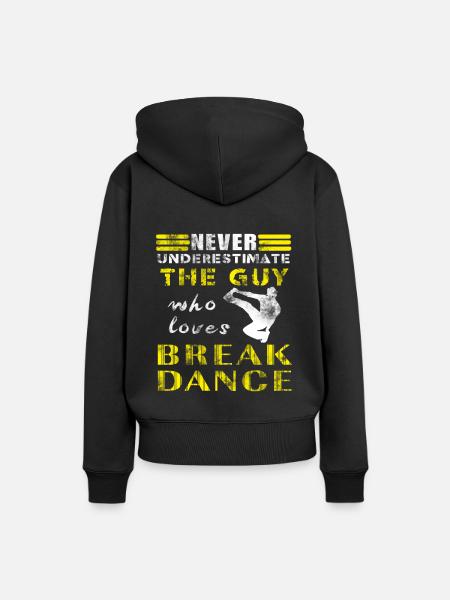 Break Dance - Frauen Premium Bio Hoodie - Schwarz