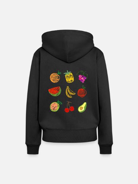 Fruit Salad - Frauen Premium Bio Hoodie - Schwarz