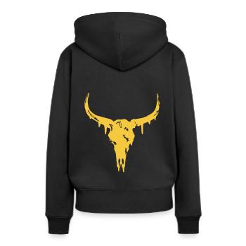 #superior: Bull - Sweat à capuche Premium bio Femme - noir - Dos - Julia (174cm)