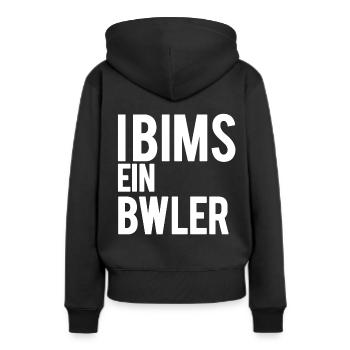 Bwler BWL Betriebswirtschaft BWL Studenten - Frauen Premium Bio Hoodie - Schwarz - Hinten - Julia (174cm)