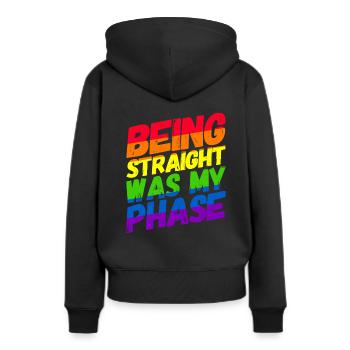 Homosexualité LGBT CSD Gay Pride - Sweat à capuche Premium bio Femme - noir - Dos - Julia (174cm)