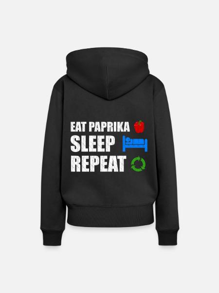 Paprika - Frauen Premium Bio Hoodie - Schwarz