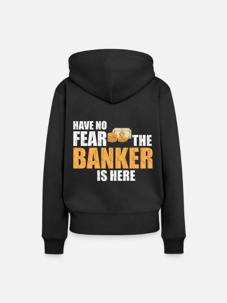 Bankier Angst - Frauen Premium Bio Hoodie - Schwarz