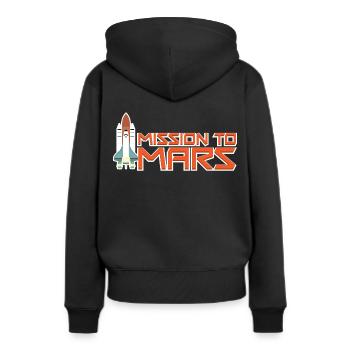 Mission sur Mars - Sweat à capuche Premium bio Femme - noir - Dos - Julia (174cm)