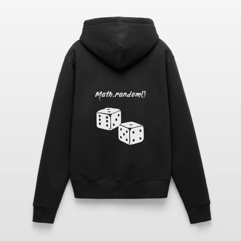 Zufall Math.random() Würfel Programmierer Frauen Premium Bio Hoodie