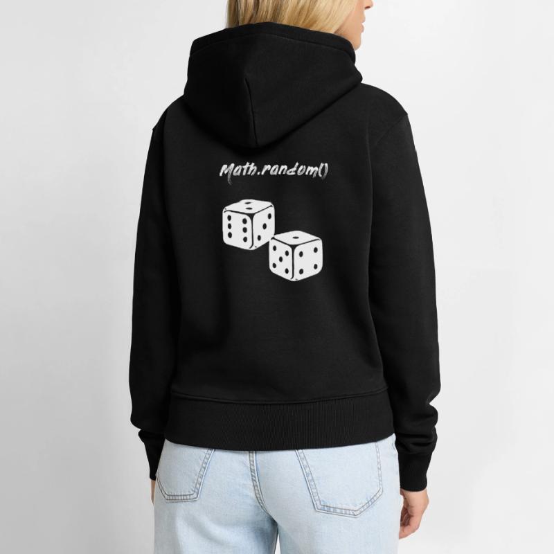 Zufall Math.random() Würfel Programmierer Frauen Premium Bio Hoodie